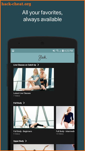 Sleek Ballet Fitness screenshot