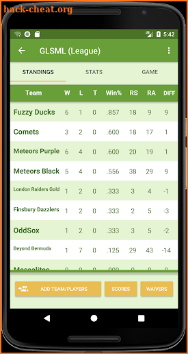 Sleek Stats - Softball StatKeeper screenshot