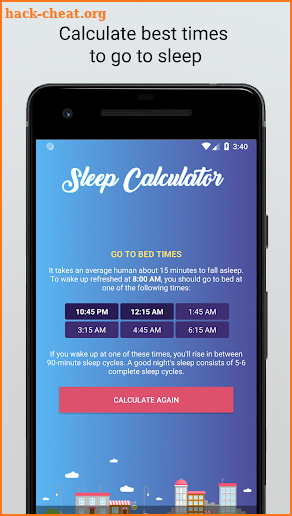 Sleep Calculator screenshot