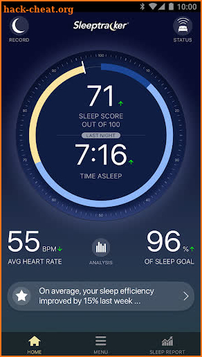 Sleeptracker screenshot