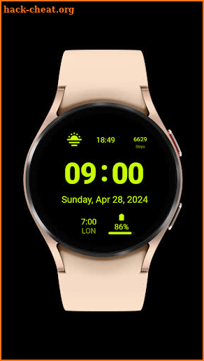 Slicky Clock Digital Watchface screenshot