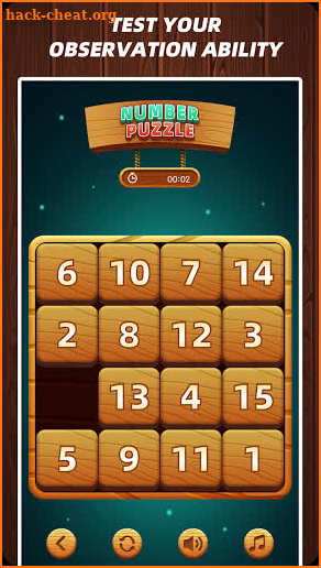 Slide Number Puzzle - Classic Free Game screenshot