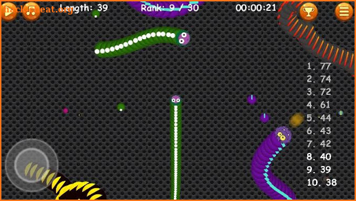 Slider.io : Worm Zone Snake Cacing Gendut screenshot