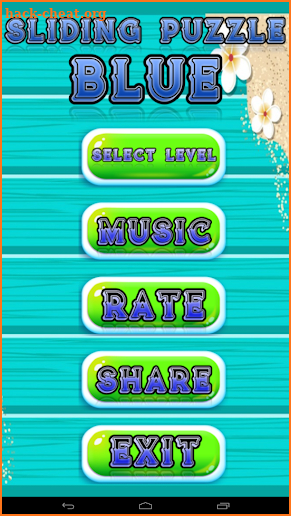 Sliding Puzzle Blue screenshot