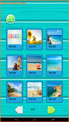 Sliding Puzzle Blue screenshot