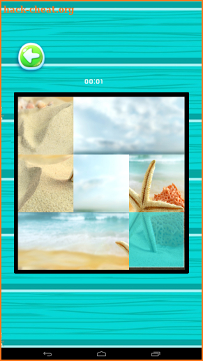 Sliding Puzzle Blue screenshot