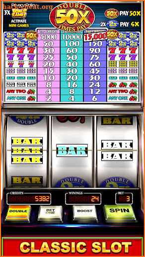 Slot Machine: Double Fifty Times Pay Slots screenshot