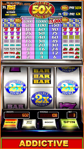 Slot Machine: Double Fifty Times Pay Slots screenshot