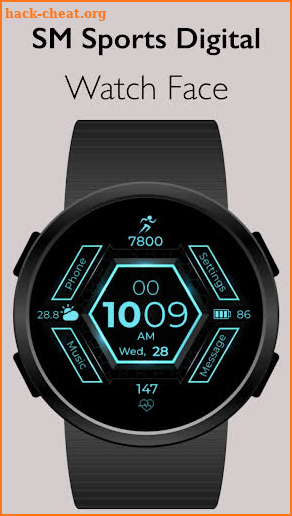 SM Sports Digital Watch Face screenshot