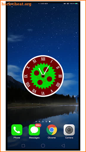 Smart analog clock: Night live wallpapers screenshot