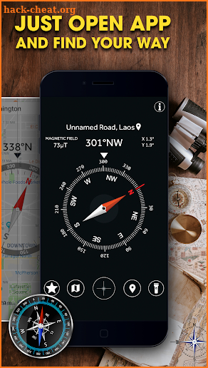 Smart Compass for Android:  Digital GPS Compass screenshot