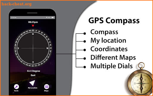 Smart Compass Free - Digital Compass for android screenshot