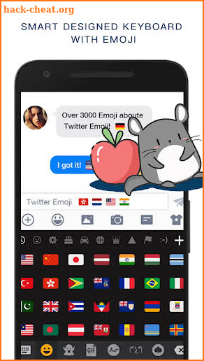 Smart Designed Keyboard with Emoji screenshot