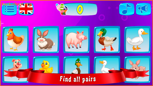 Smart games for kids: Where whose mom - animals screenshot