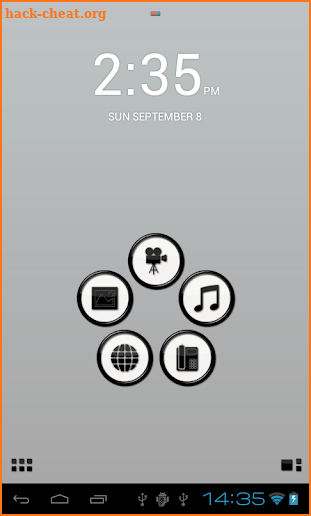 Smart Launcher GSLTHEME Black screenshot