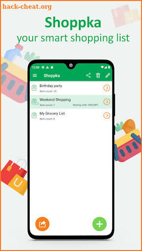 Smart shopping list - Shoppka screenshot