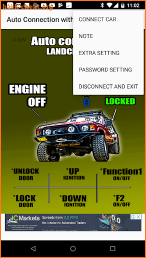 Smart start with bluetooth LANDCRUISER Ver screenshot