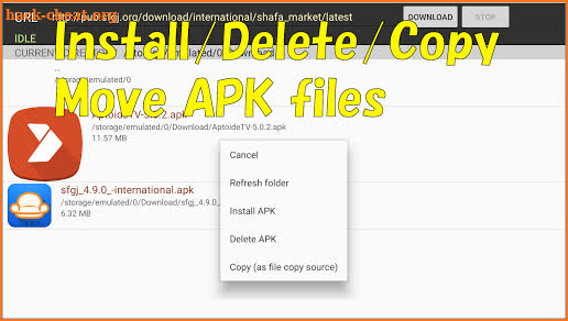 Smart TV APK downloader screenshot
