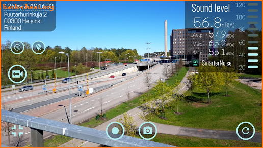 SmarterNoise - video sound meter recorder camera screenshot