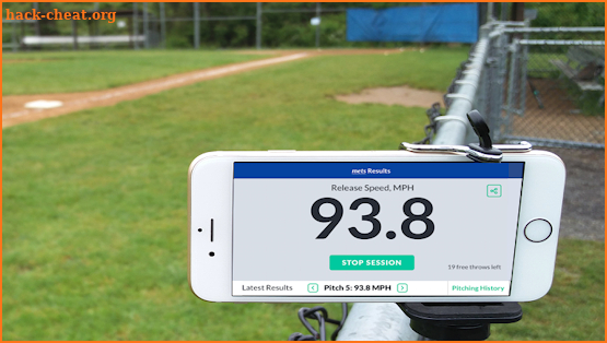 SmartPitch® Hands-Free w/ Launch Angle Exit Veloc screenshot