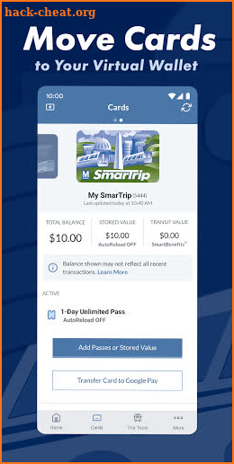 SmarTrip screenshot