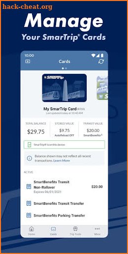 SmarTrip screenshot