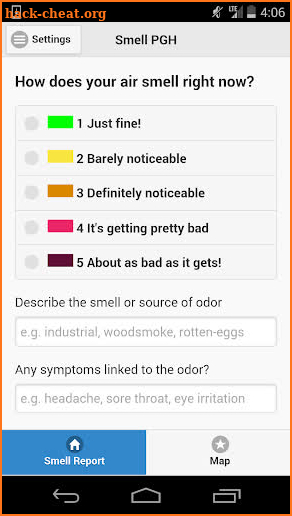 Smell PGH screenshot