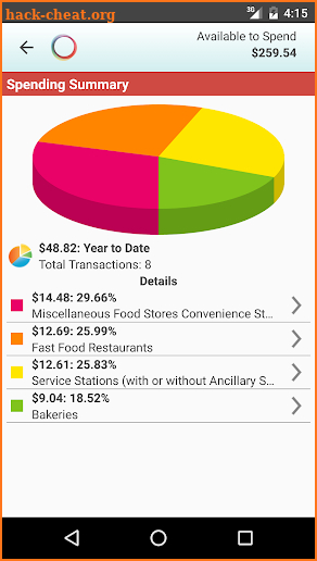 smiONE Visa Prepaid Card screenshot