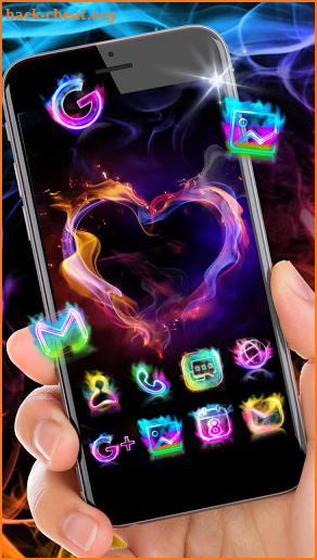 Smoke Heart Launcher Theme Live HD Wallpapers screenshot