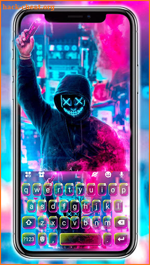 Smoke Purge Mask Keyboard Theme screenshot