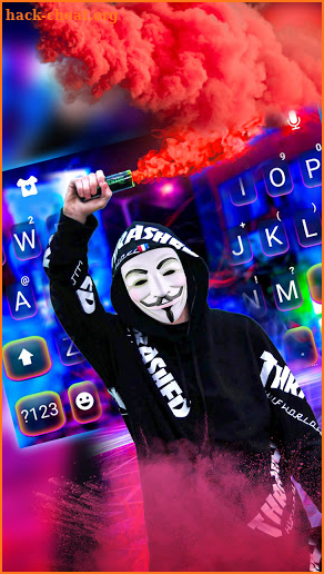 Smokey Anonymous Keyboard Background screenshot