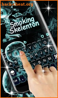 Smoking Skeleton Keyboard Theme screenshot