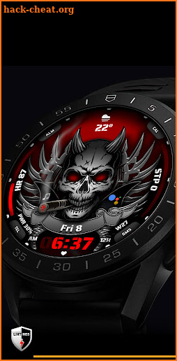 Smoking Skull Watch Face 026 screenshot