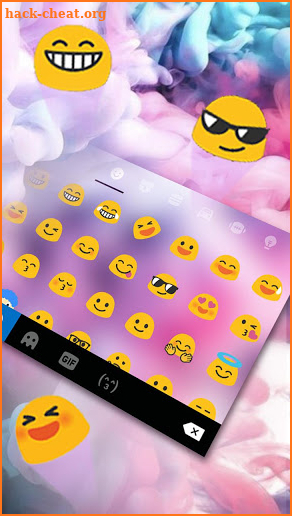 Smoky effect Colors Keyboard screenshot