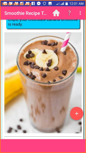 SMOOTHIE RECIPE TUTORIALS screenshot