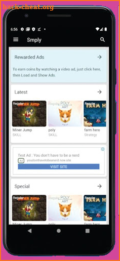 Smply Game Rewardes screenshot