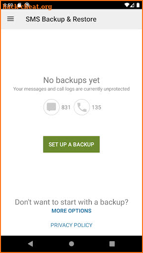 SMS Backup & Restore screenshot