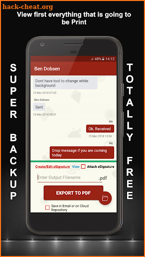 SMS BACKUP (PDF),GOOGLE CONTACTS, CALL LOG & Stats screenshot