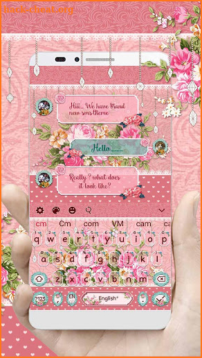 SMS Elegant Rose Keyboard screenshot