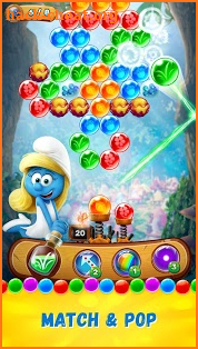 Smurfs Bubble Story screenshot