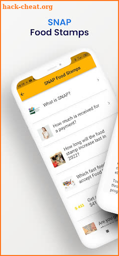 SNAP Food Stamps Info Guide screenshot