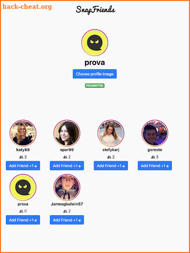 SnapFriends - Get Free Snapchat Friends screenshot
