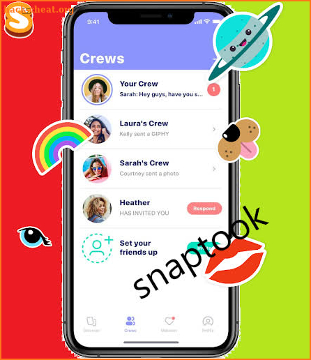 Snaptook- social networking  Make Friends & Chat screenshot