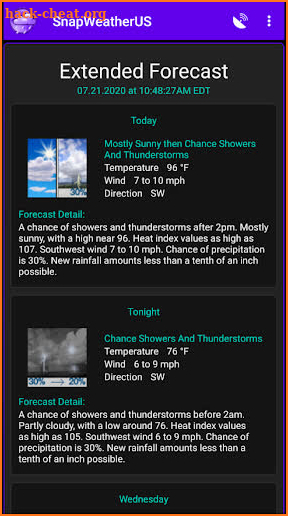 SnapWeatherUS screenshot