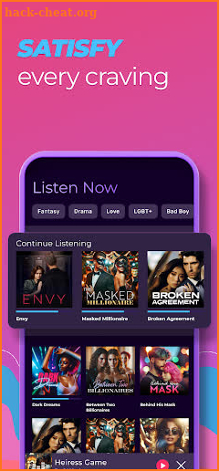 Snippets: Romance Audio screenshot