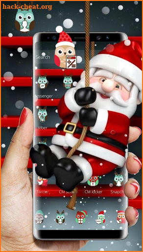 Snow Christmas Santa Claus Theme screenshot