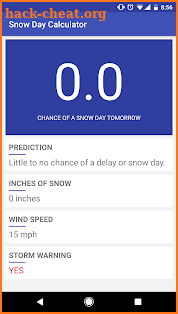 Snow Day Calculator Pro screenshot