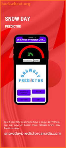 Snow Day Predictor Canada screenshot