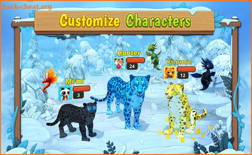 Snow Leopard Family Sim Online screenshot