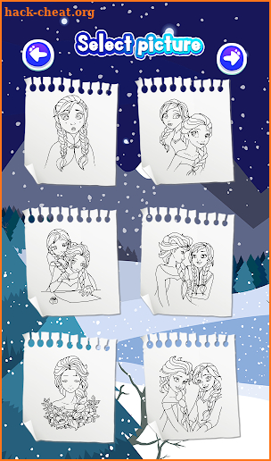 Snow Queen Coloring Games screenshot